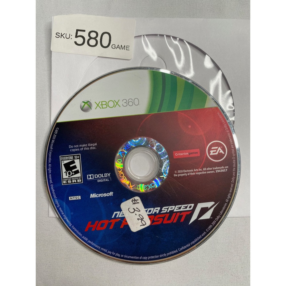 Need for Speed Hot Pursuit Xbox 360